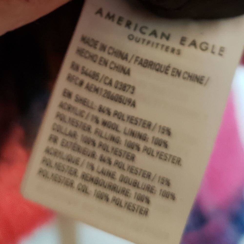 New American Eagle Outfitters‎ faux fur, plaid, lined. Teddy jacket size XS - Picture 5 of 7